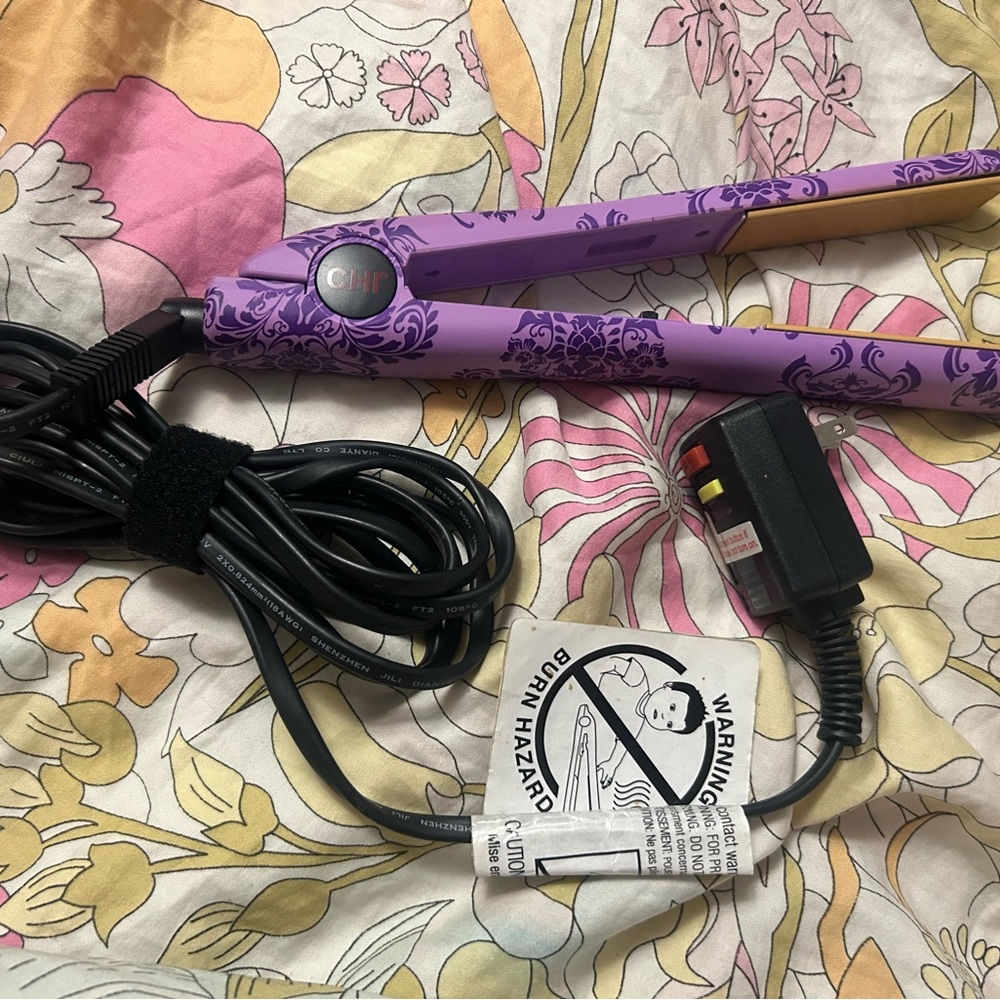 CHI Purple Floral Ceramic Hair Straightener